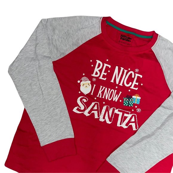 NWT Cuddl Duds Be Nice I Know Santa Holiday Christmas Pajama PJ Set Men's M - Picture 3 of 6